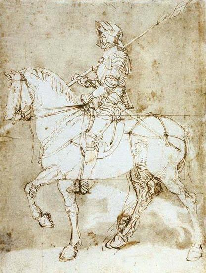 Albrecht Durer Knight on Horseback oil painting image
